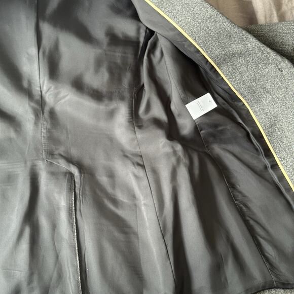 Rag and Bone Women's Gray Blazer Wool Size 4 Single Breasted Preppy Office - Picture 7 of 9